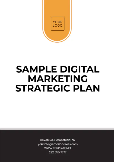 Free Sample Digital Marketing Strategic Plan Template to Edit Online