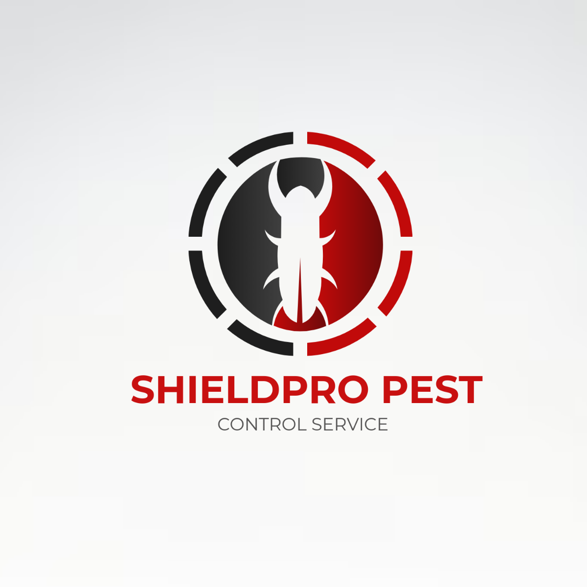 Pest Control Service Logo Template