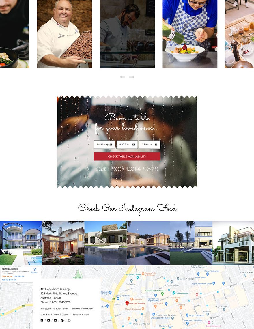 Cafe & Restaurant WordPress Theme/Template
