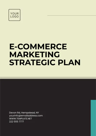 Free E-commerce Marketing Strategic Plan Template to Edit Online