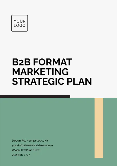 Free B2B Format Marketing Strategic Plan Template to Edit Online