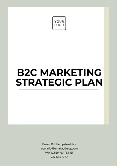 Free B2C Marketing Strategic Plan Template to Edit Online
