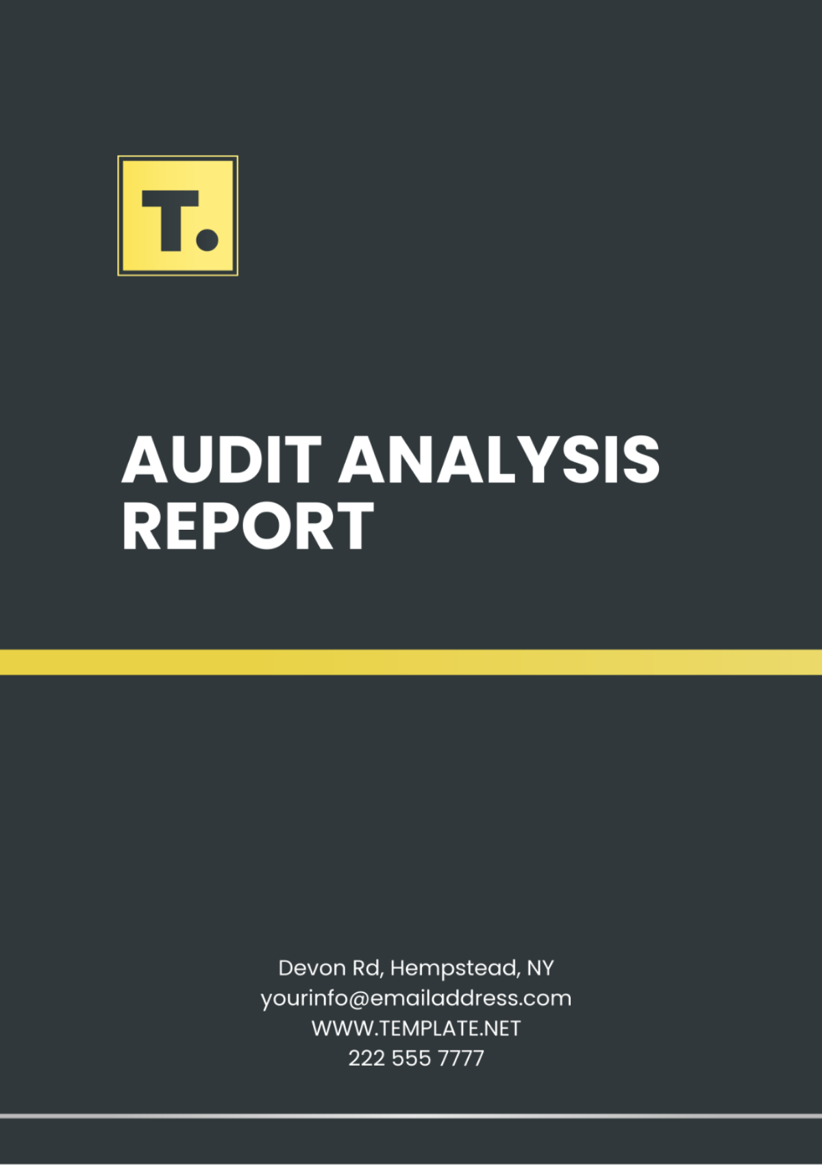 Audit Analysis Report Template