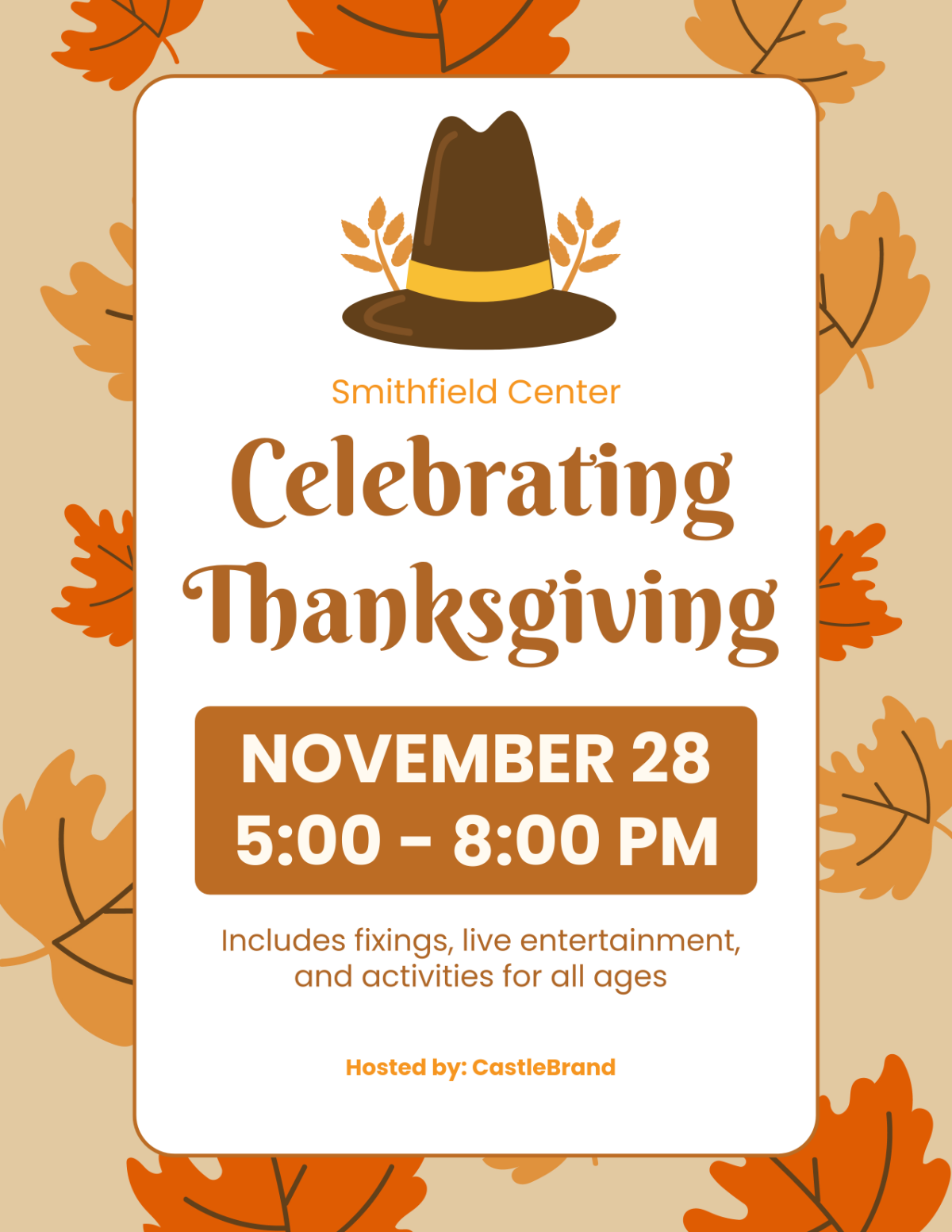 Thanksgiving Flyer Design Template