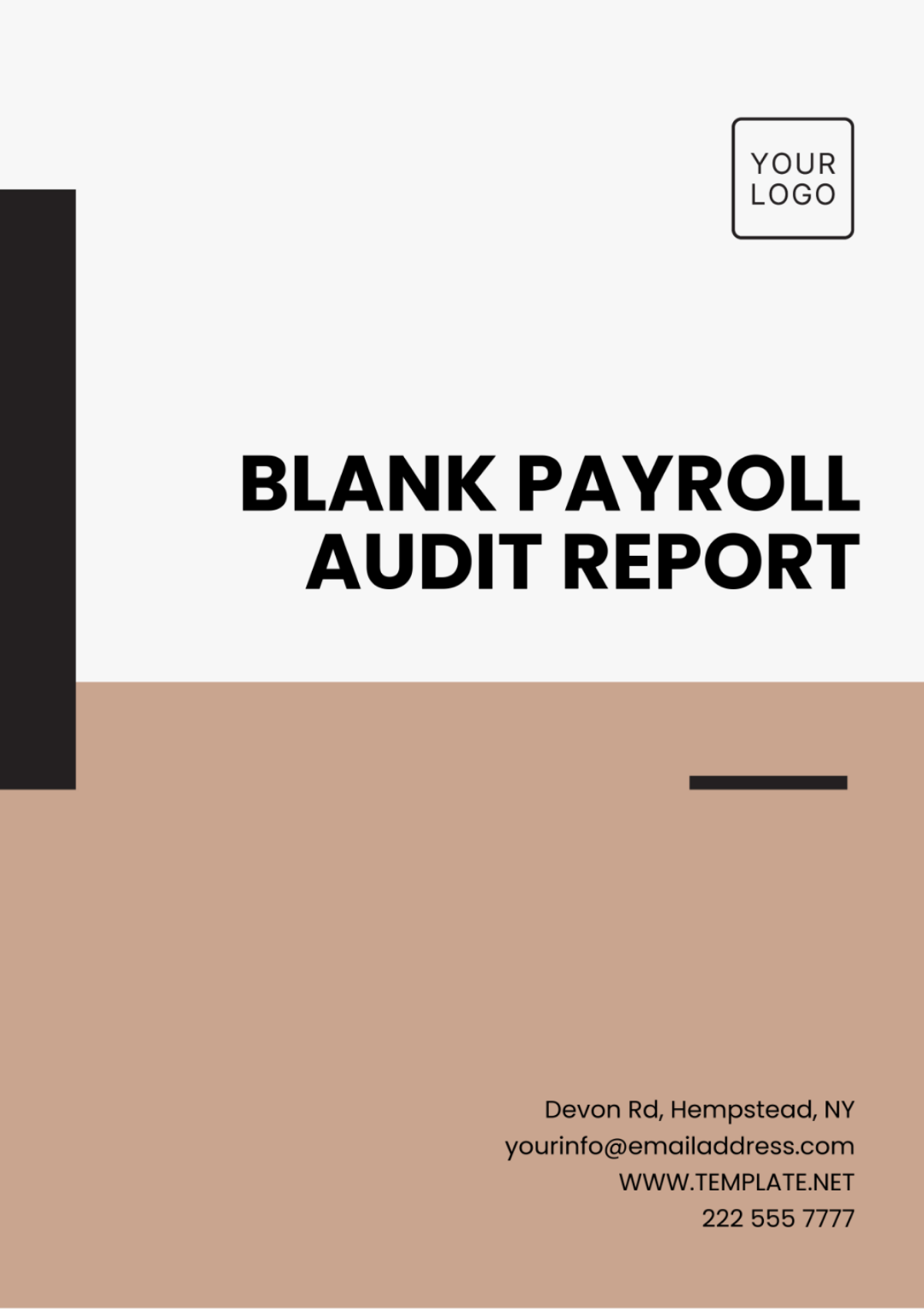 Blank Payroll Audit Report Template - Edit Online & Download