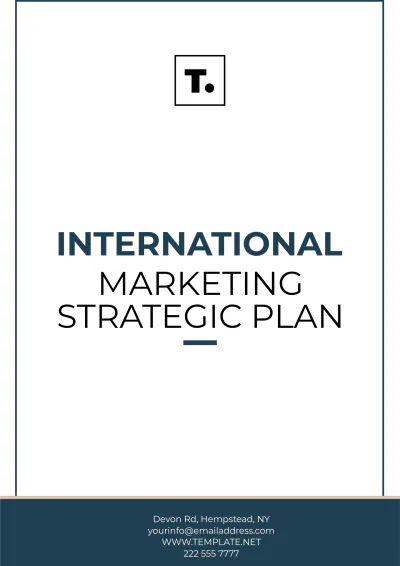 Free International Marketing Strategic Plan Template to Edit Online