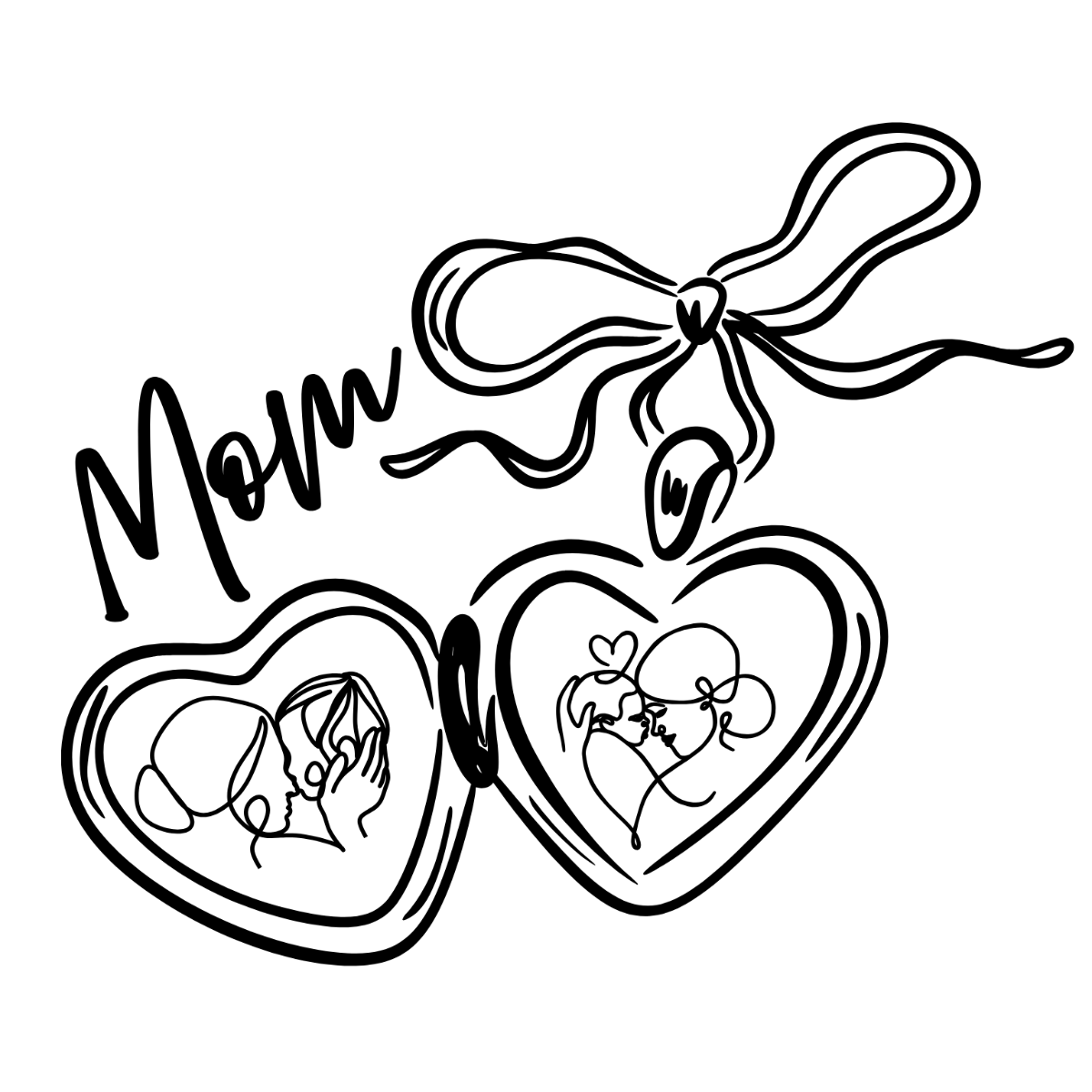 Hand Drawn Mother's Day Clipart - Edit Online | Template.net