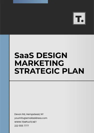 Free SaaS Design Marketing Strategic Plan Template to Edit Online