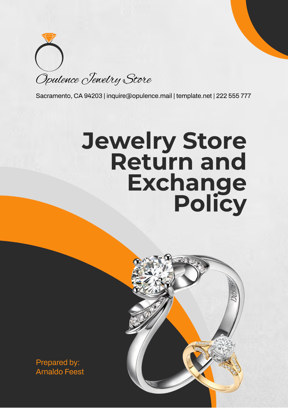 Jewelry Store Return and Exchange Policy Template