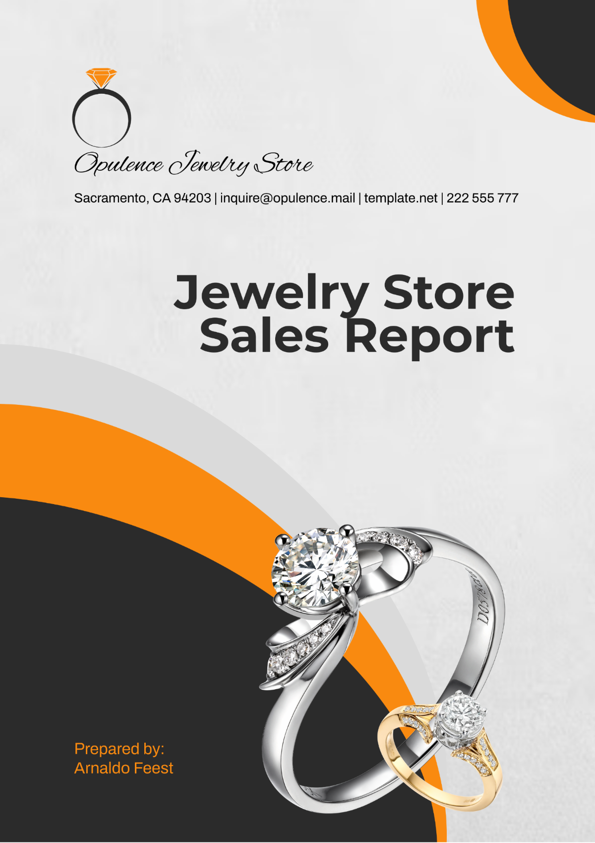 Jewelry Store Sales Report Template