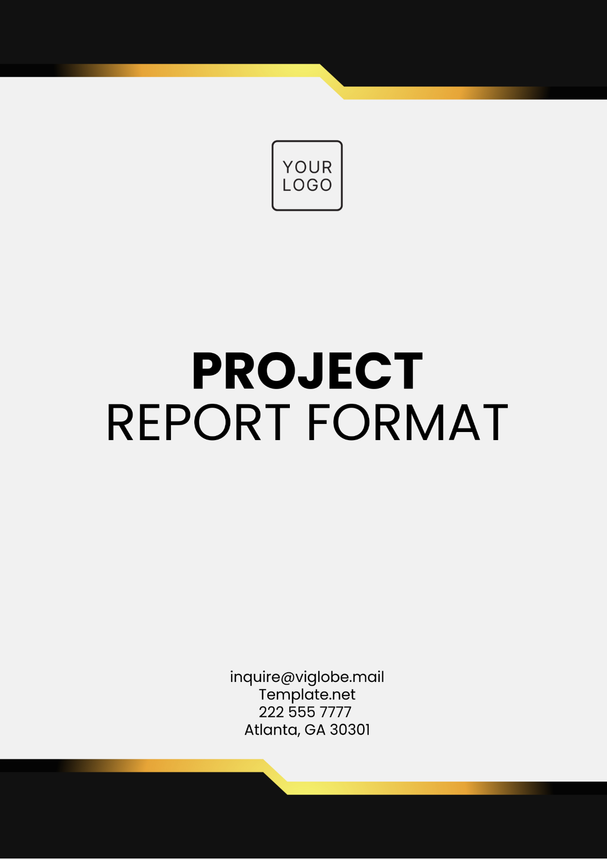 Project Report Format Template - Edit Online & Download