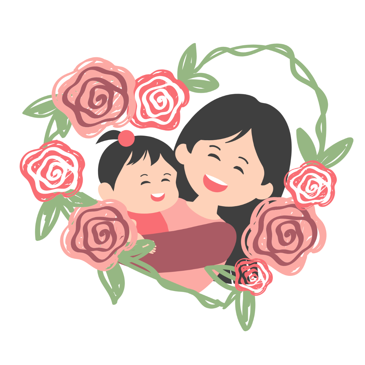 Colorful Mother's Day Clipart