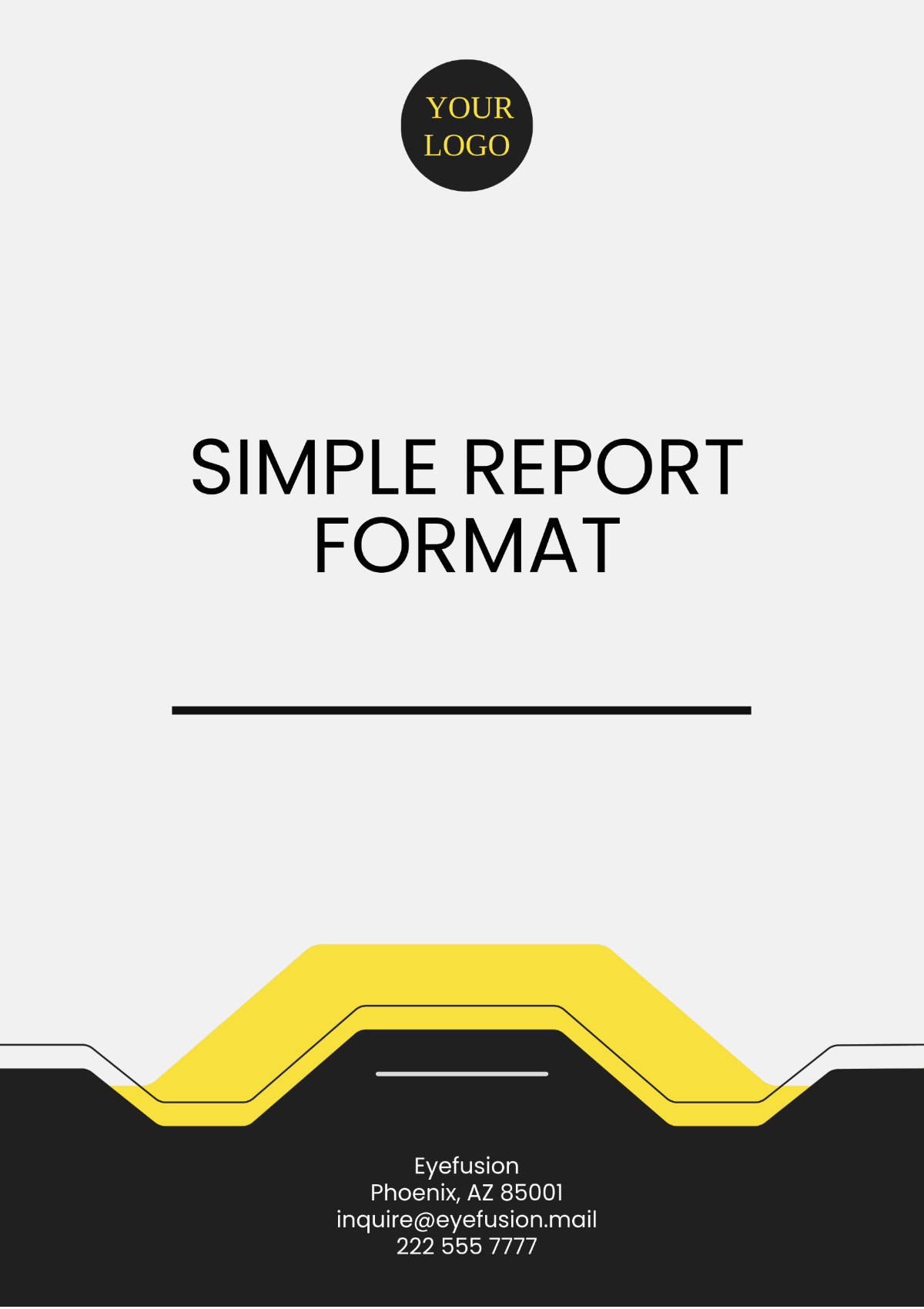 Simple Report Format Template - Edit Online & Download