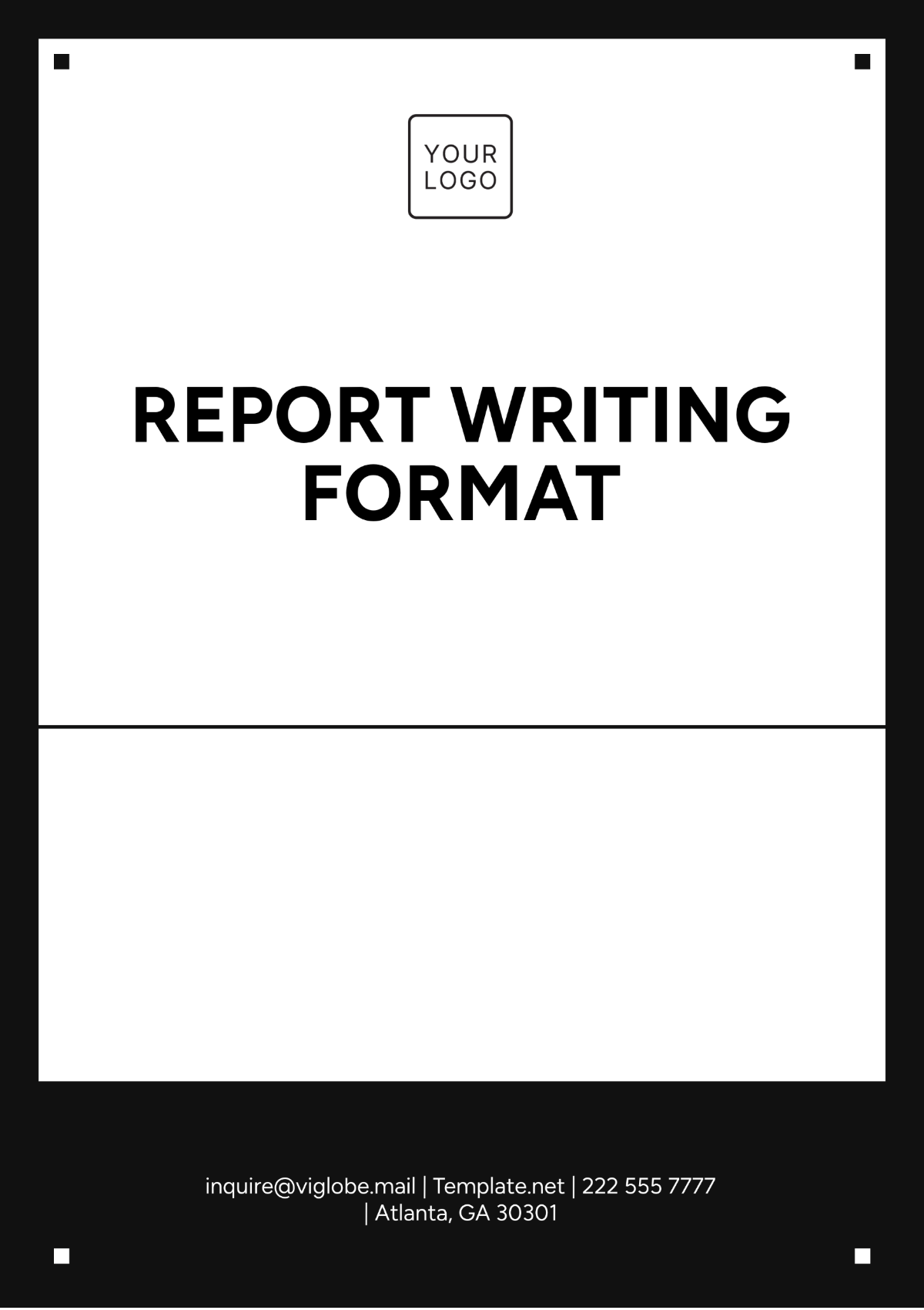 Report Writing Format Template - Edit Online & Download