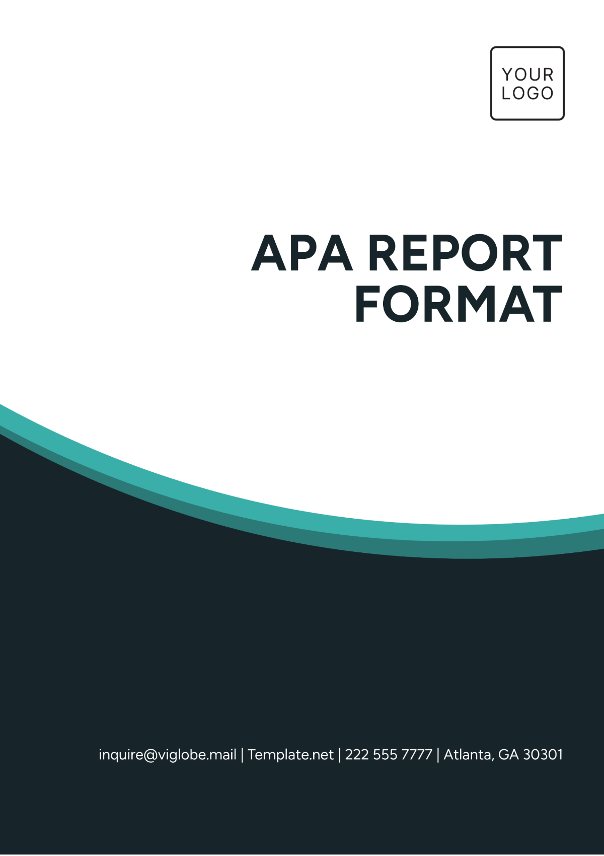 Sample APA Report Format Template - Edit Online & Download