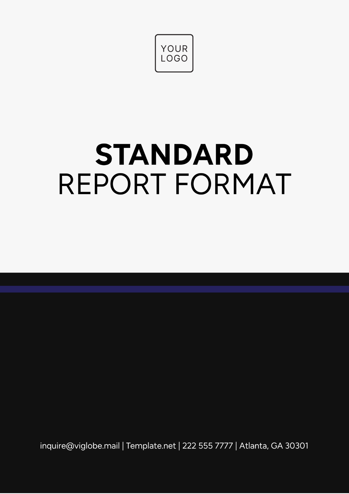 Standard Report Format Template - Edit Online & Download