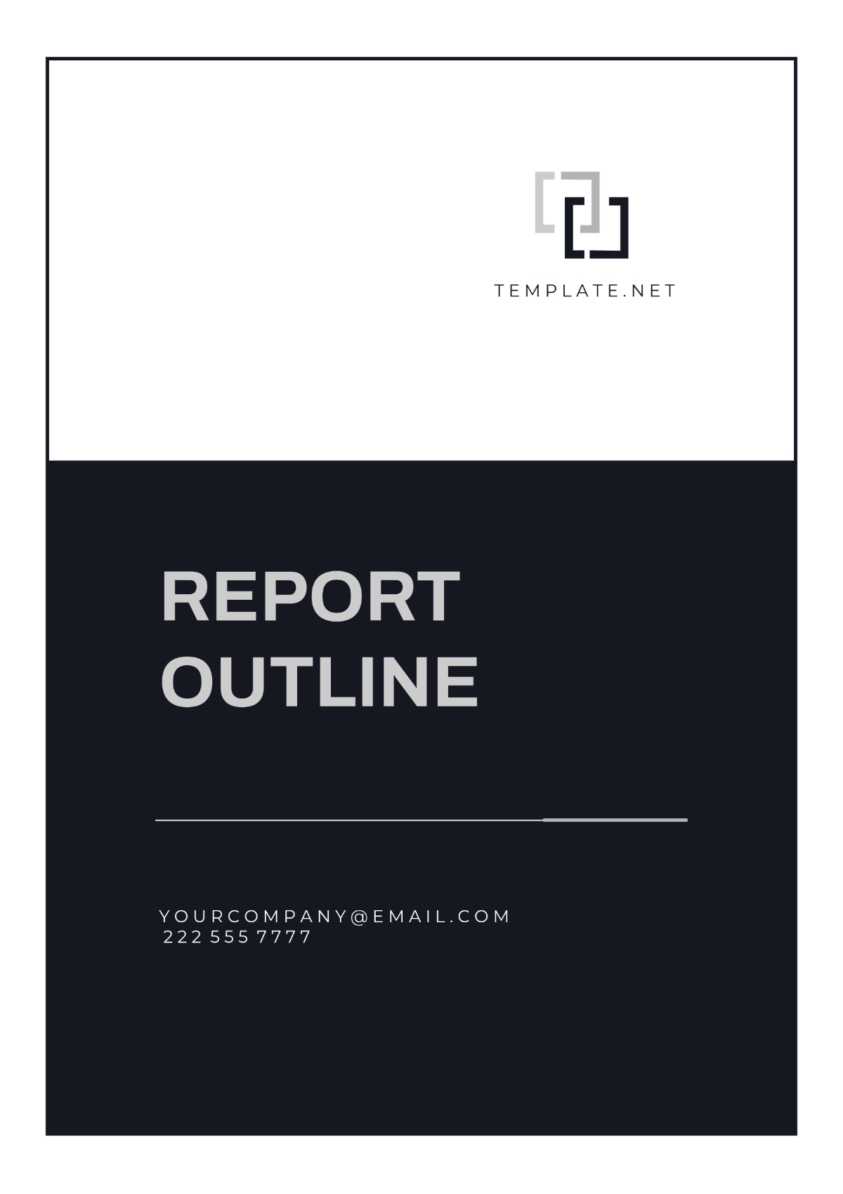 Report Outline Template