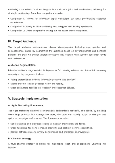Free Agile Growth Marketing Strategic Plan Template to Edit Online