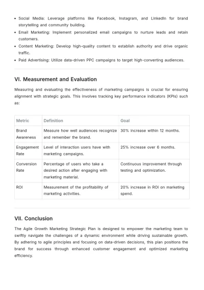 Free Agile Growth Marketing Strategic Plan Template to Edit Online