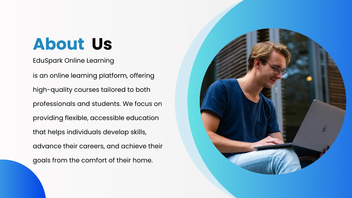 Free Online Learning Presentation Template to Edit Online