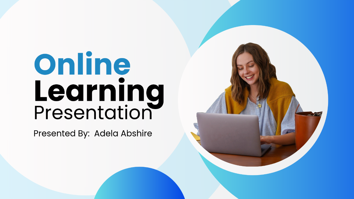 Online Learning Presentation Template - Edit Online & Download