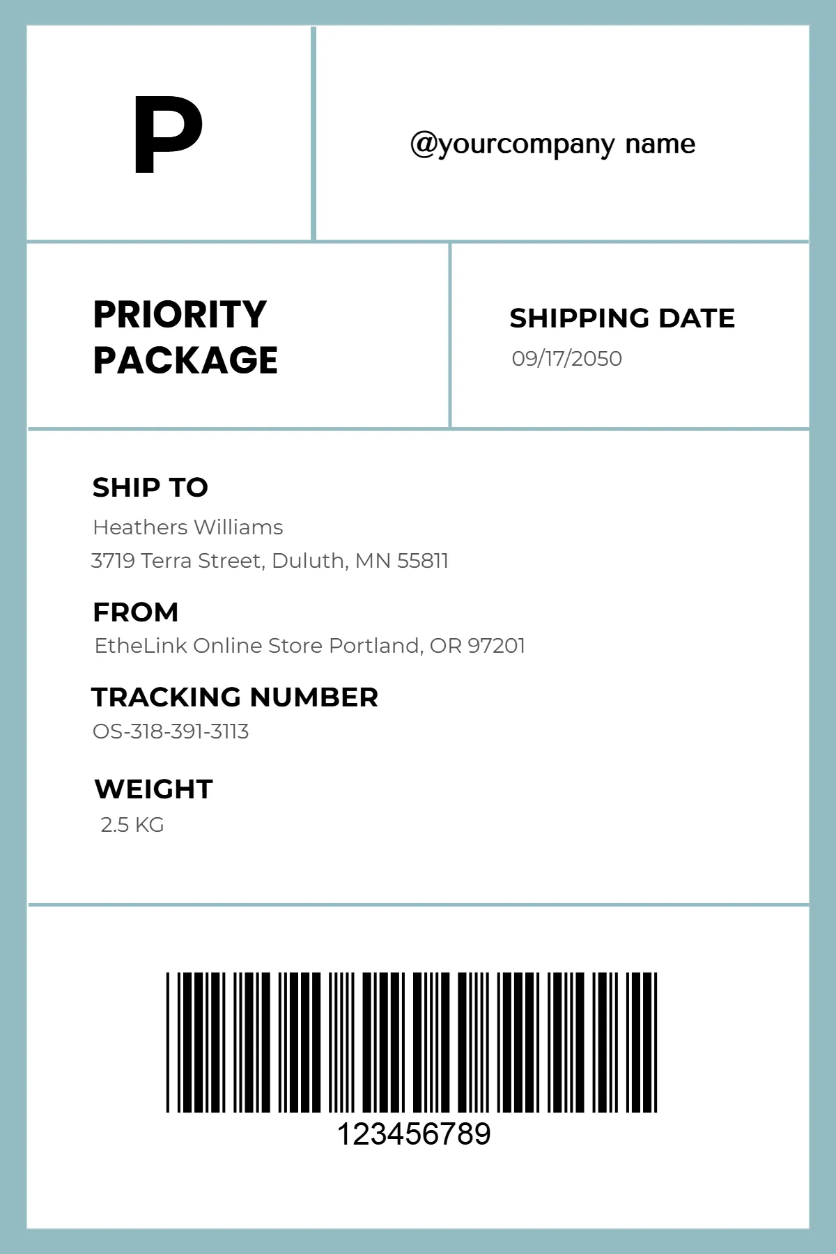 Free Fake Shipping Label Template To Edit Online Free Fake Shipping Label Template To Edit Online