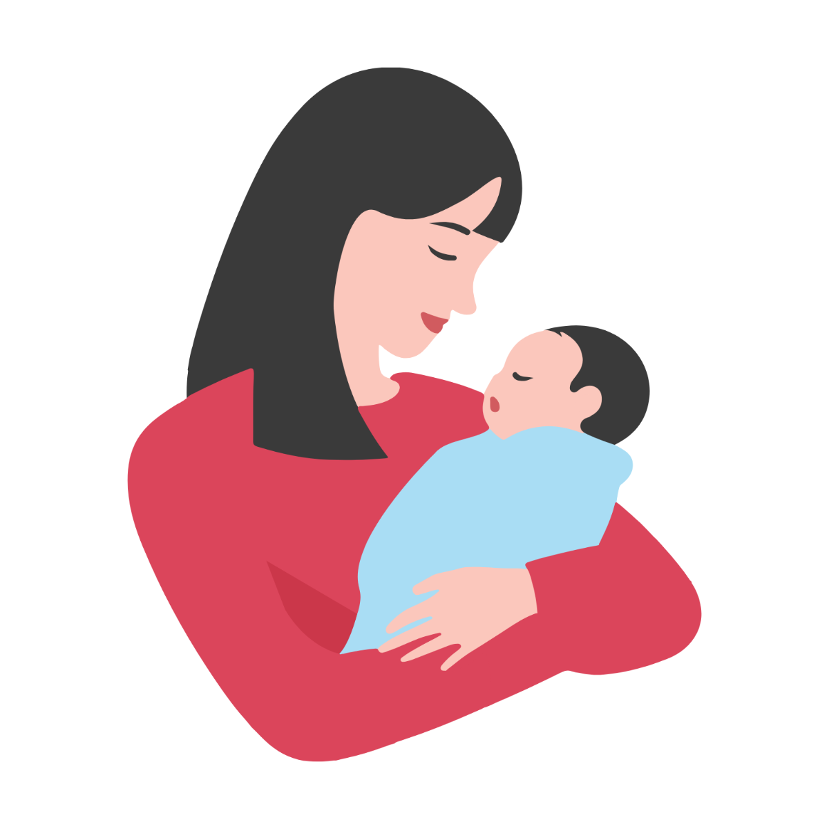 Mother and Child Clipart