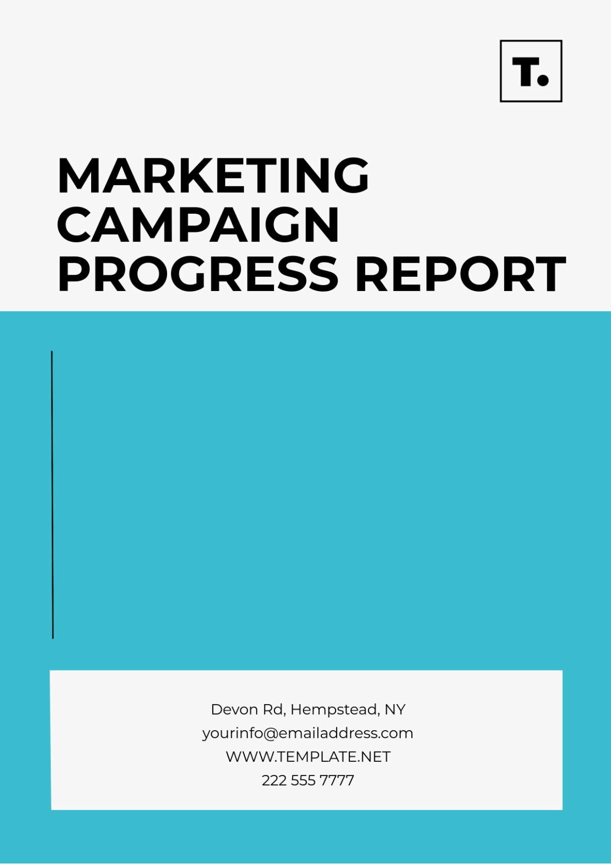 Marketing Campaign Progress Report Template