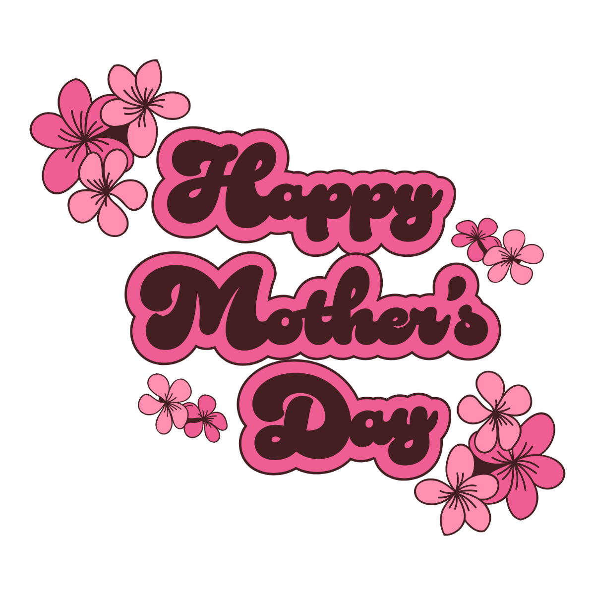 Typography Mother's Day Clipart - Edit Online | Template.net