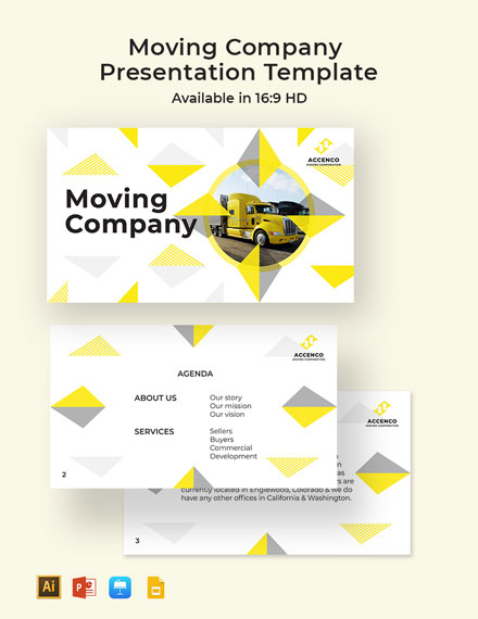 Moving Company Presentation Template