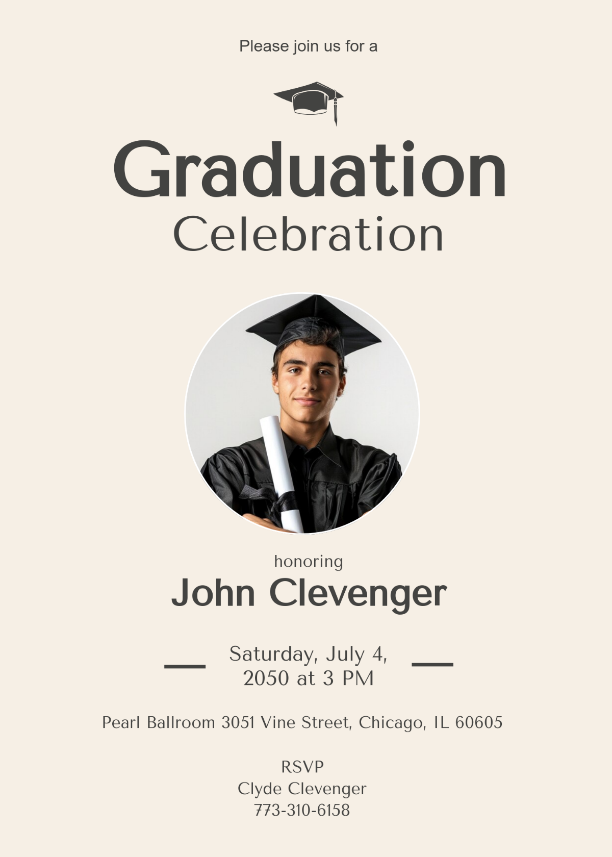 Graduation Invitation Letter