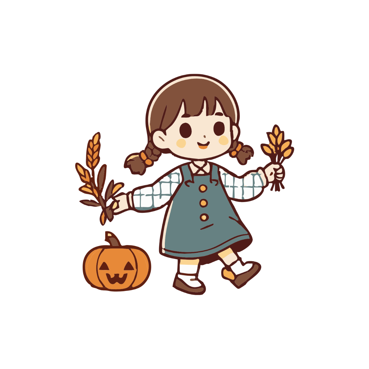 Kids Mid Autumn Clipart