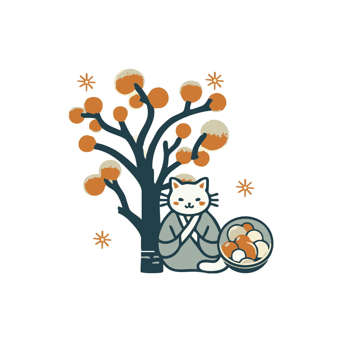 Nature-themed Mid Autumn Clipart