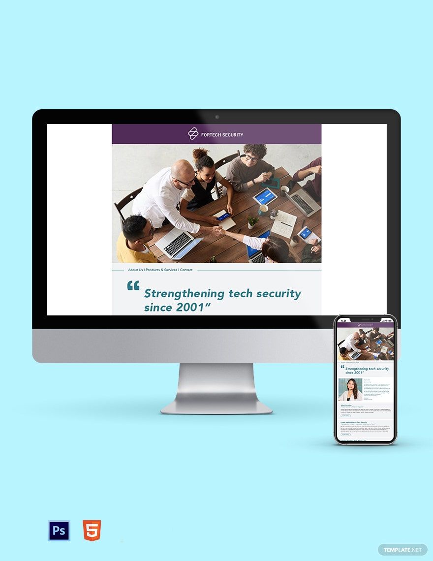 Cyber Security Newsletter Template