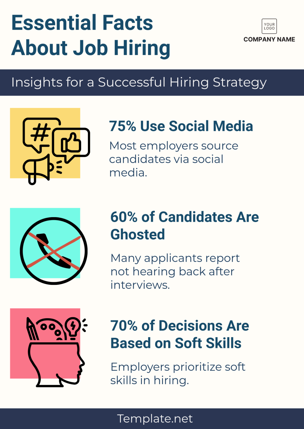 Job Hiring Infographic Template