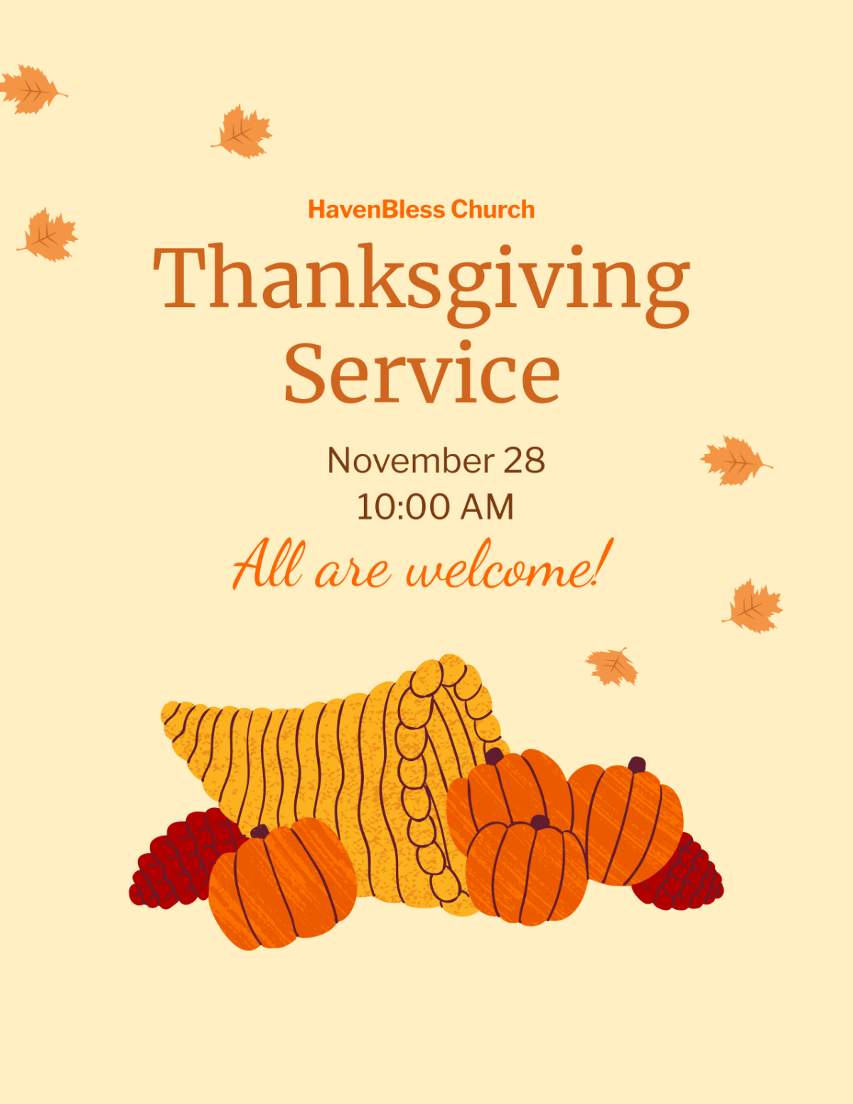 Church Thanksgiving Program Design