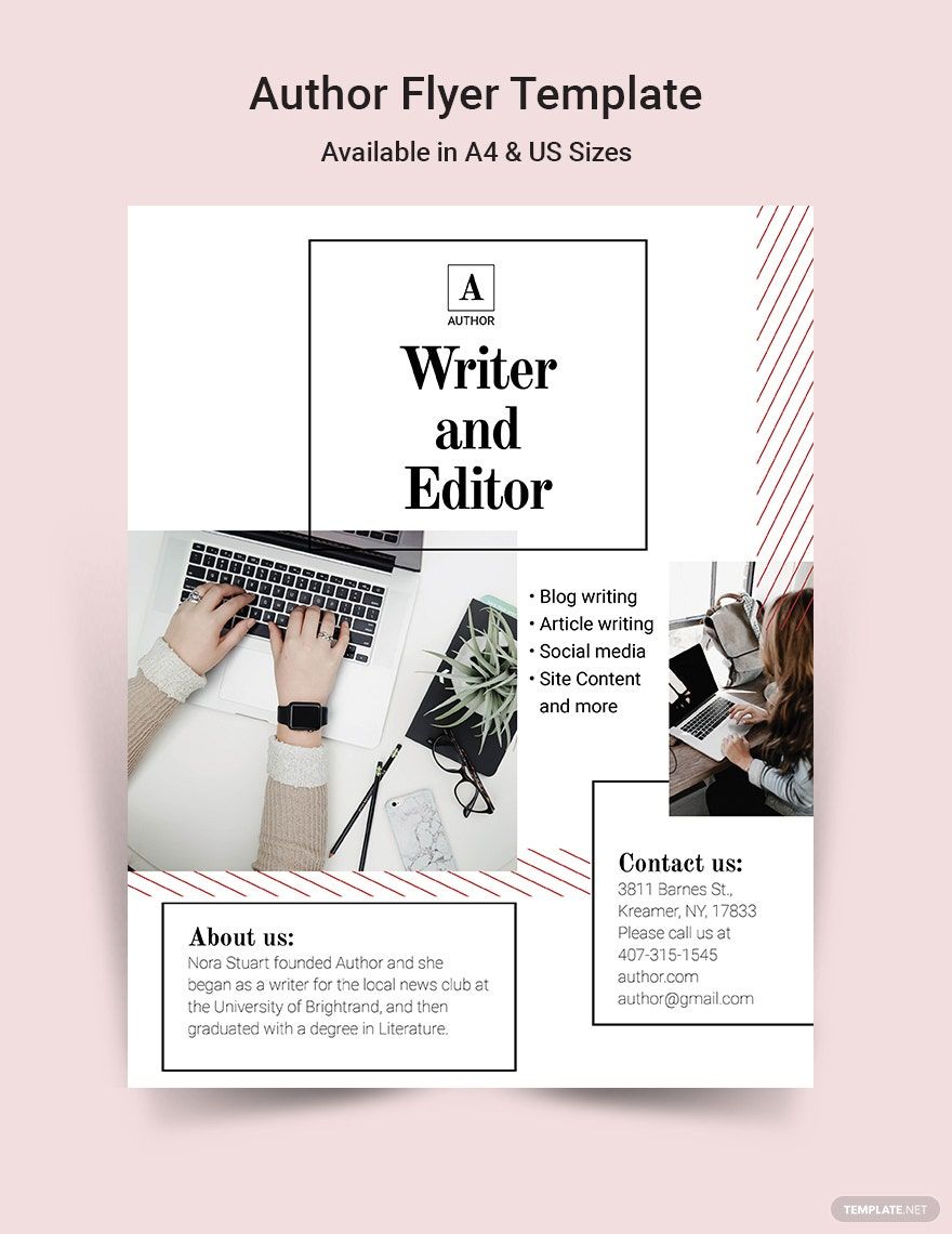 Author Flyer Template