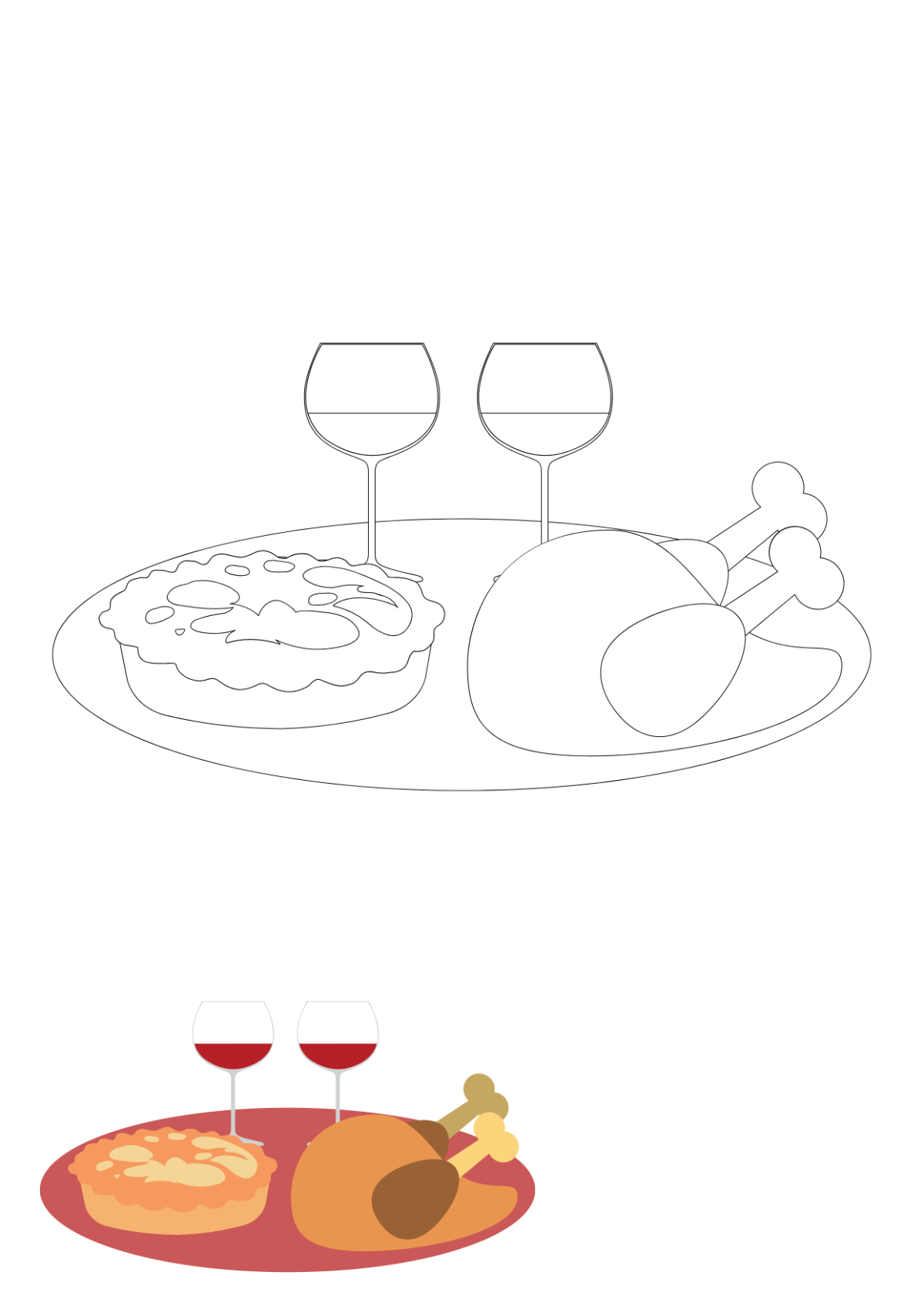 Thanksgiving Coloring Page