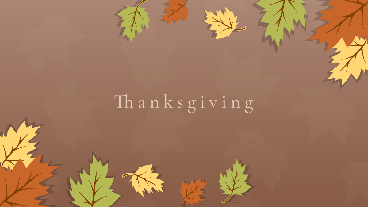 Thanksgiving Leaves Background