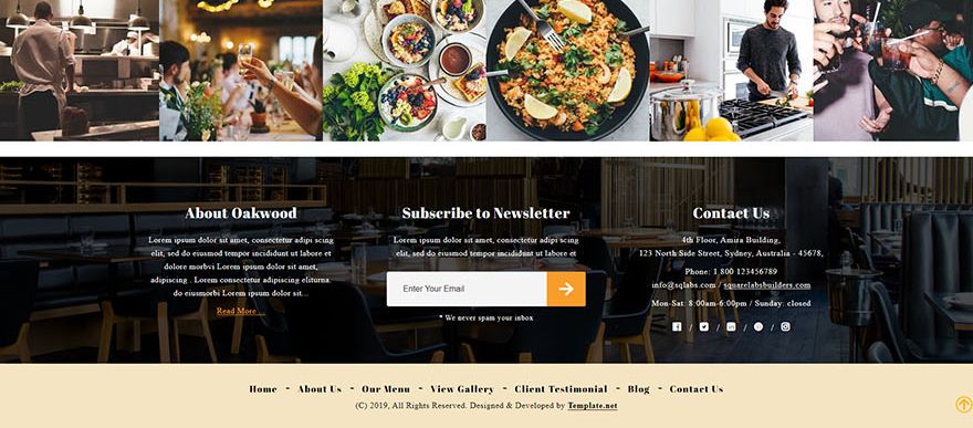 Restaurant  Cafe WordPress Theme Download