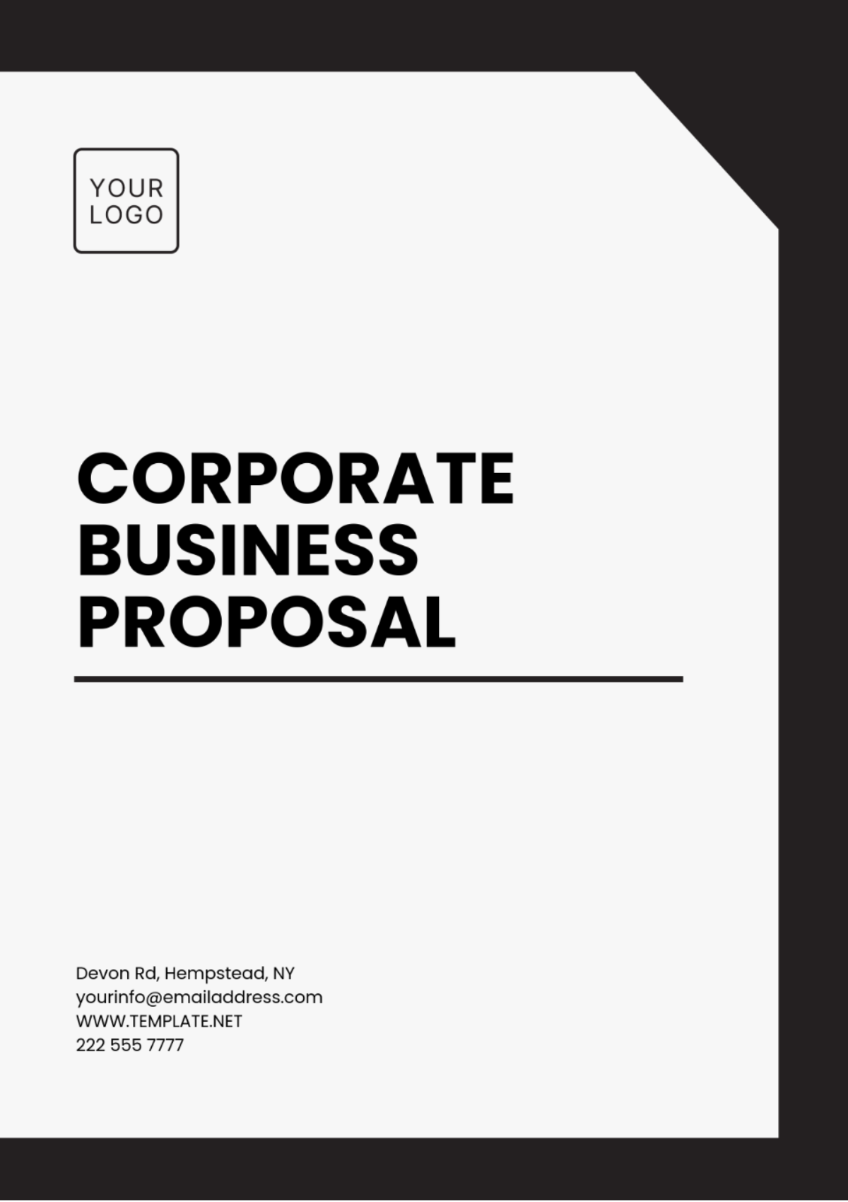 Corporate Business Proposal Template - Edit Online & Download