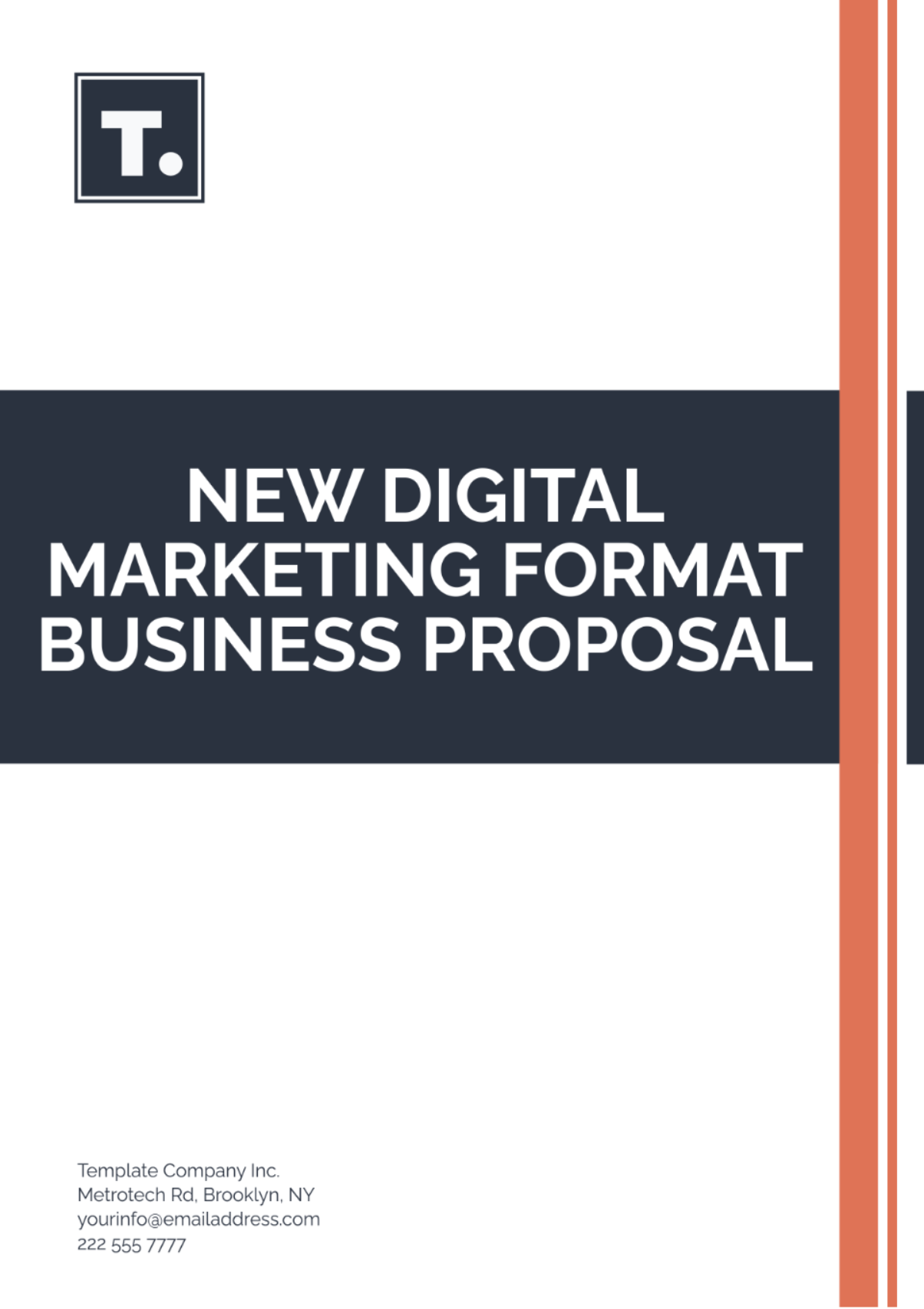 New Digital Marketing Format Business Proposal Template - Edit Online & Download