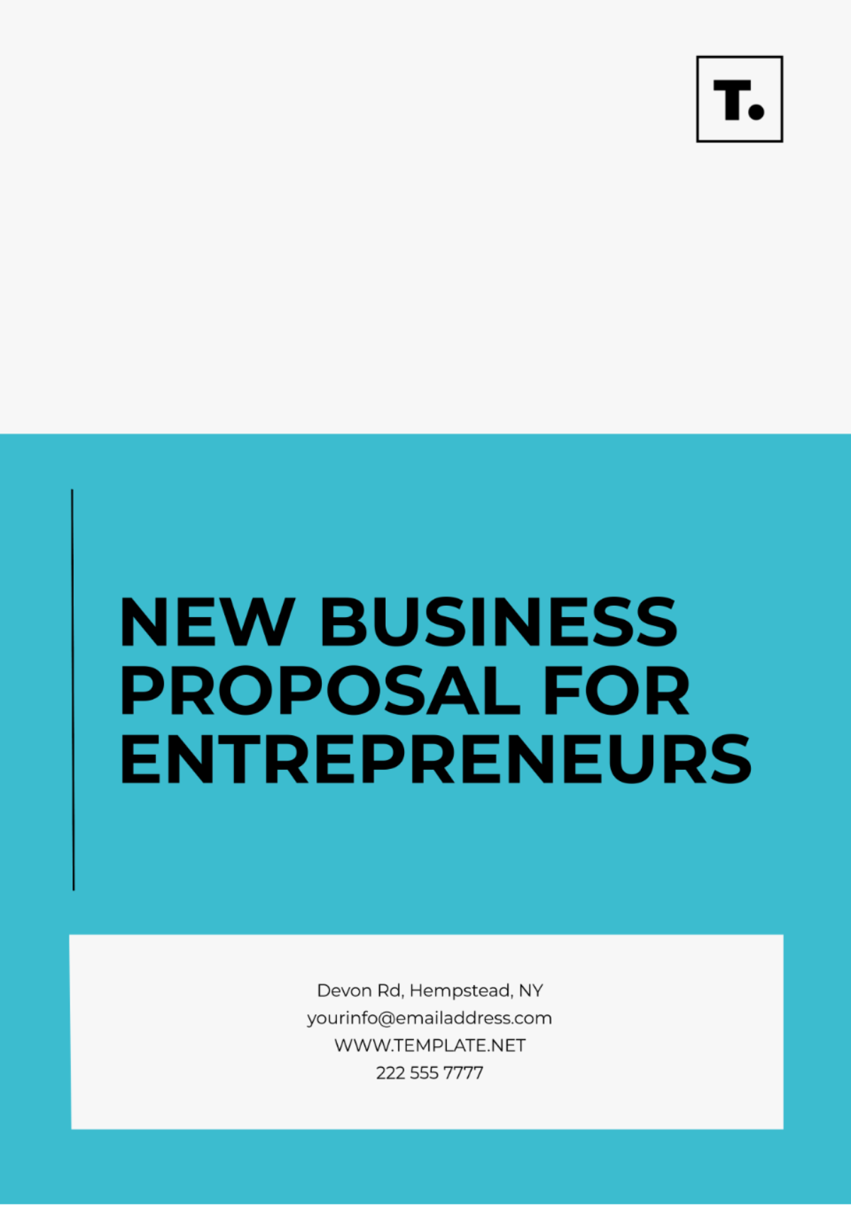 New Business Proposal for Entrepreneurs Template - Edit Online & Download