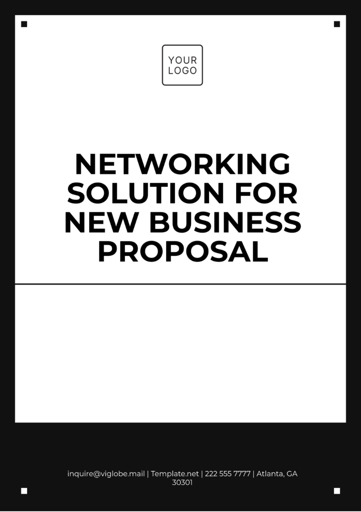 Networking Solution for New Business Proposal Template