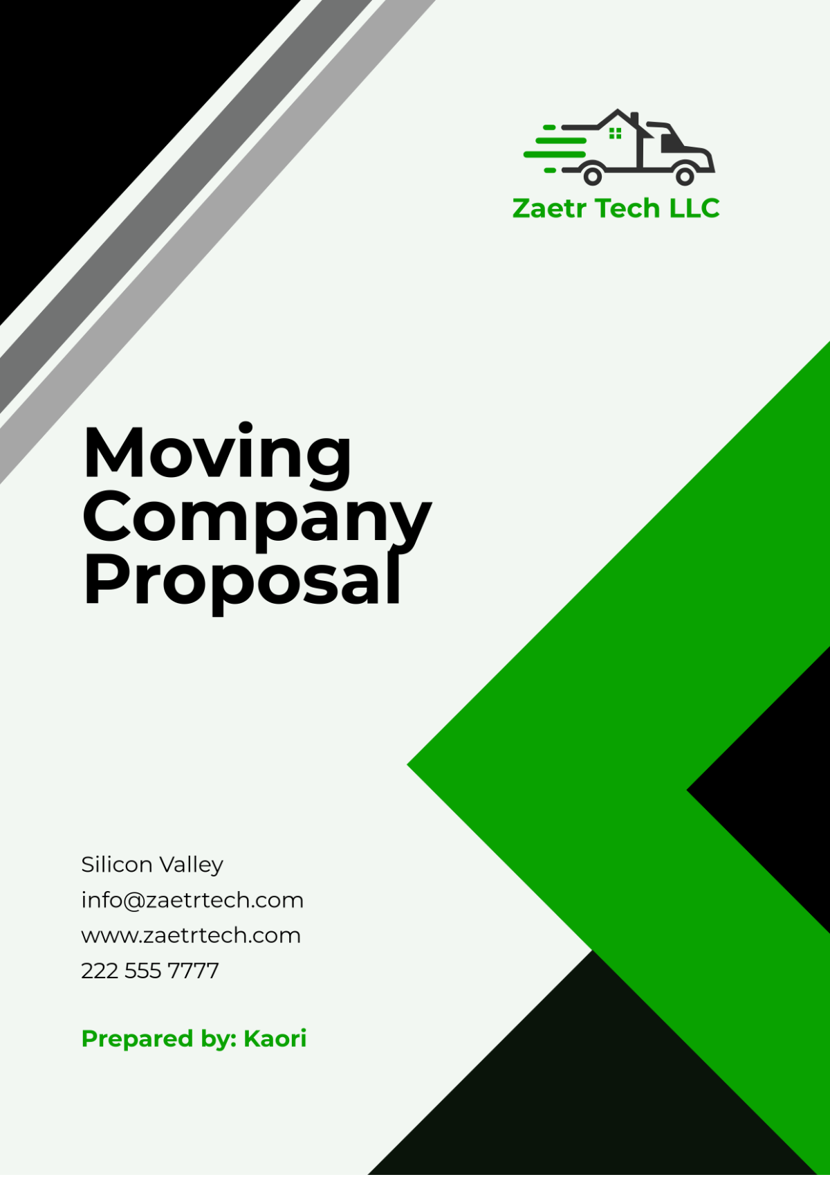 Moving Company Proposal Template