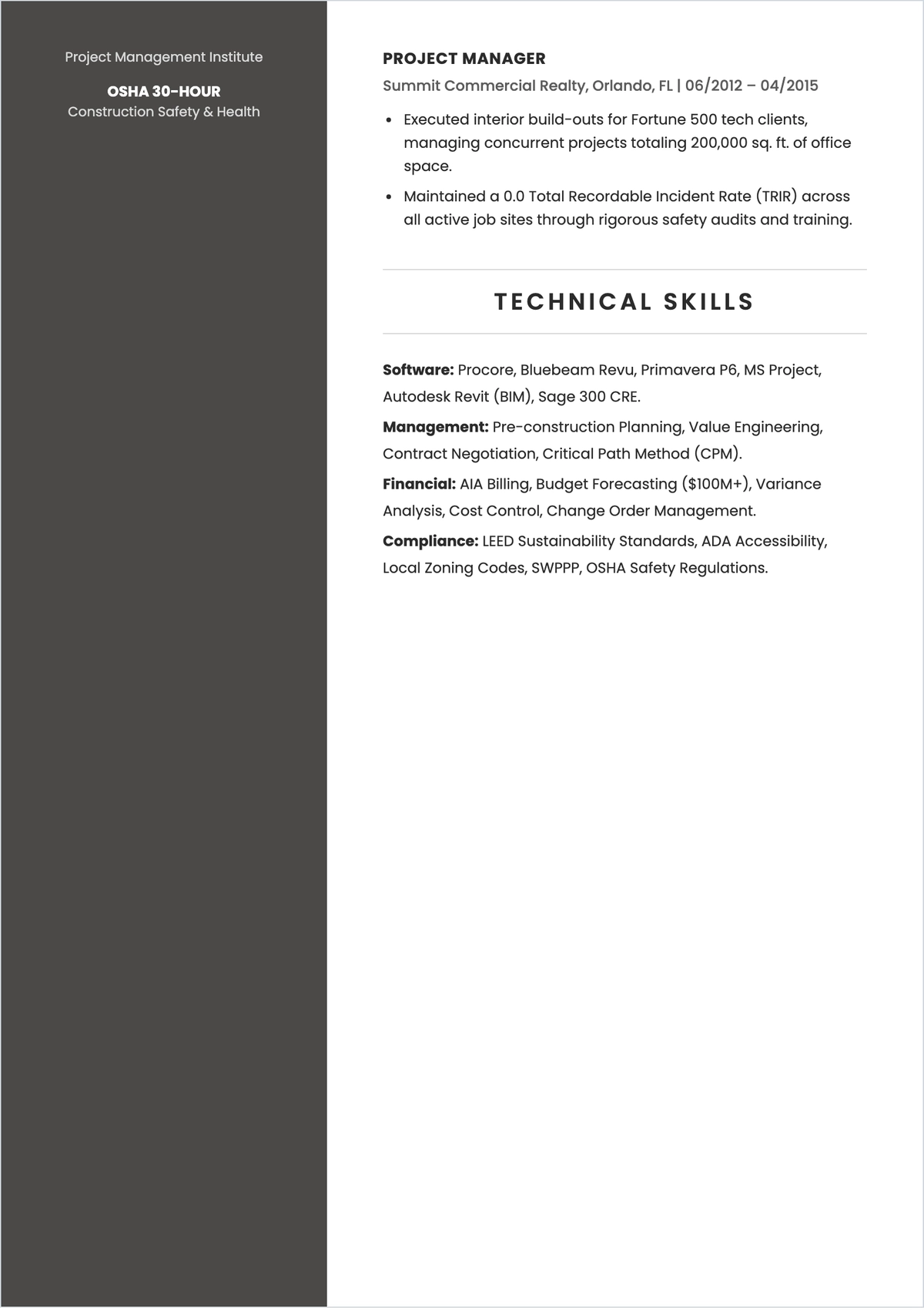 Free Work ATS CV Outline Template, AI CV Builder