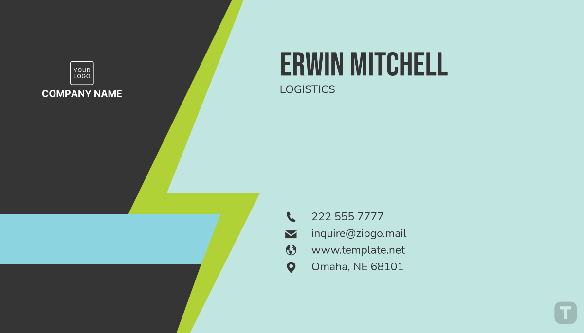 Courier Service Business Card