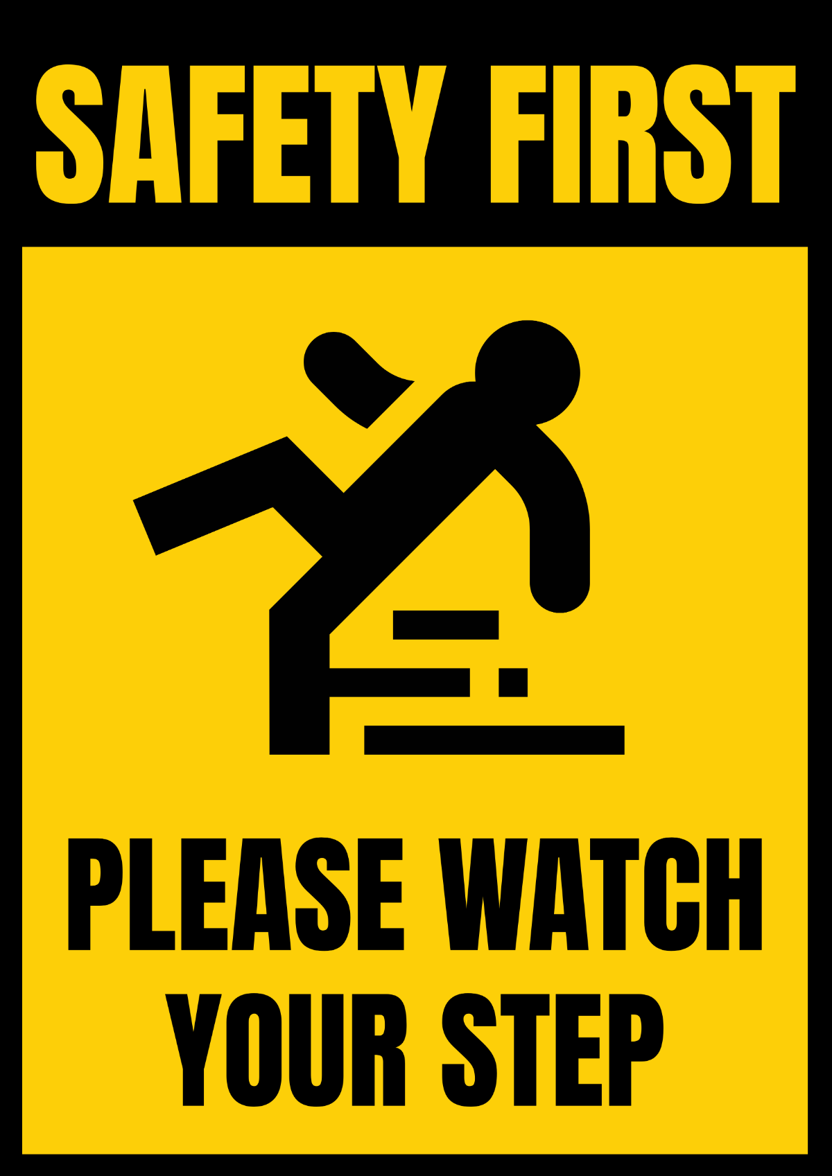 Safety First Sign Template - Edit Online & Download