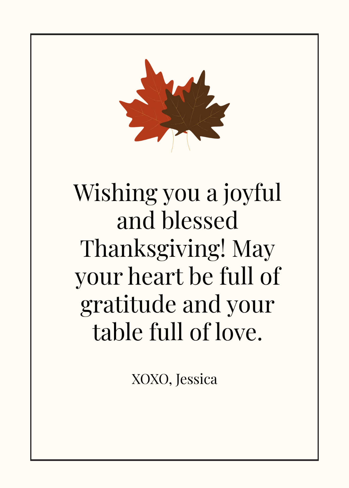 Thanksgiving Card Design Template - Edit Online & Download