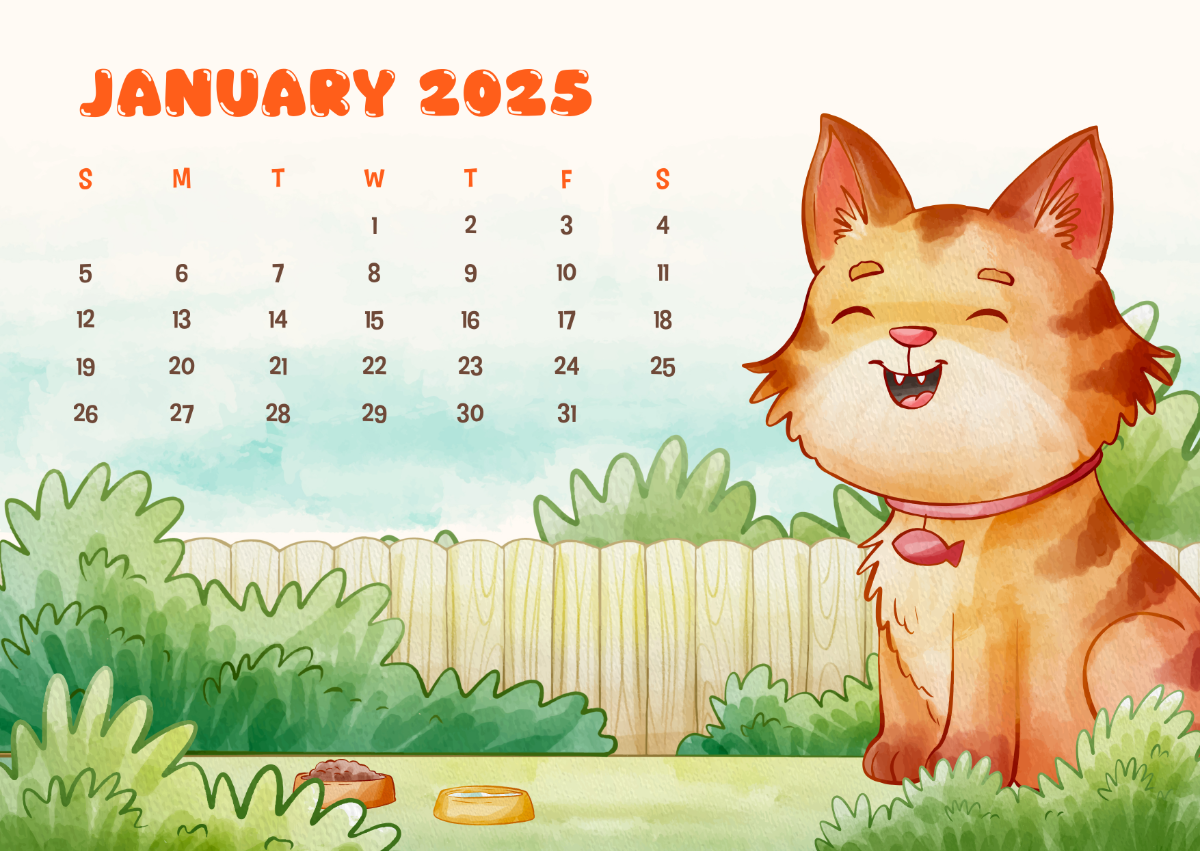 January 2025  Design Calendar